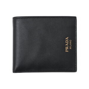 Prada Black Bi fold Wallet Coin Purse